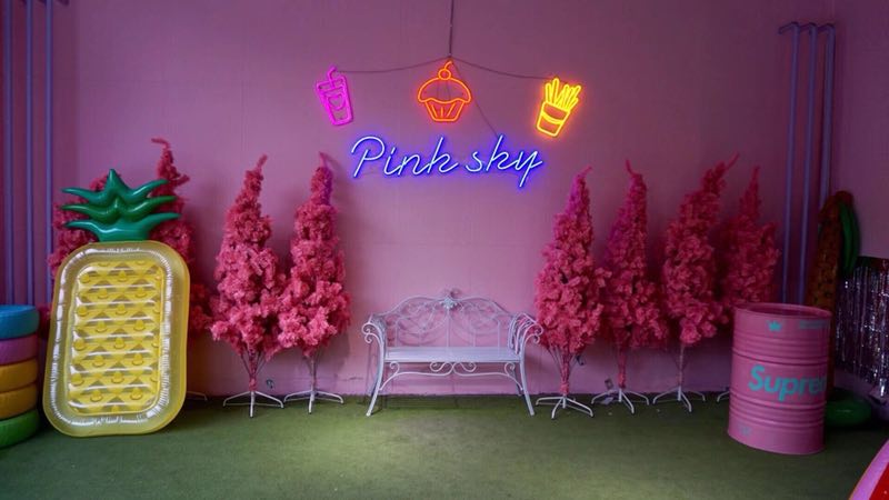 pink sky